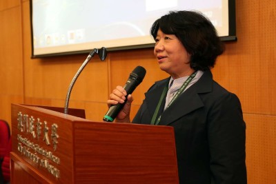 孔繁清副校長為城市大講堂致詞